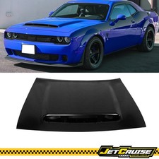Fits 08-23 Dodge Challenger Demon Style Front Hood Scoop Air Vent Aluminum