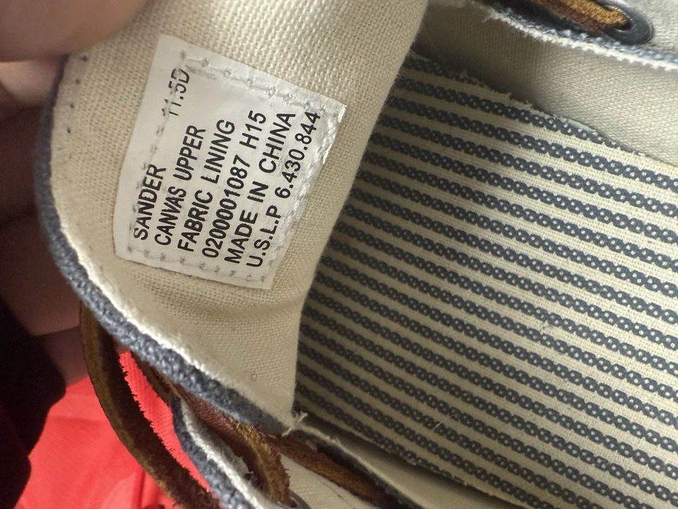 Polo Ralph Lauren Hombre US 11.5 - Zapato Barco Lona Azul Foto 4 de 4