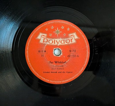Kurt Richter Der Fremdenlegionar 78 RPM Polydor V+ Hear in Video