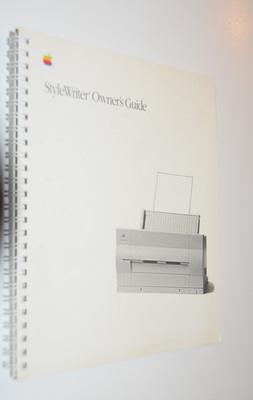 Vintage 1991 Apple StyleWriter Owners Guide manual  book computing 030-5116-A