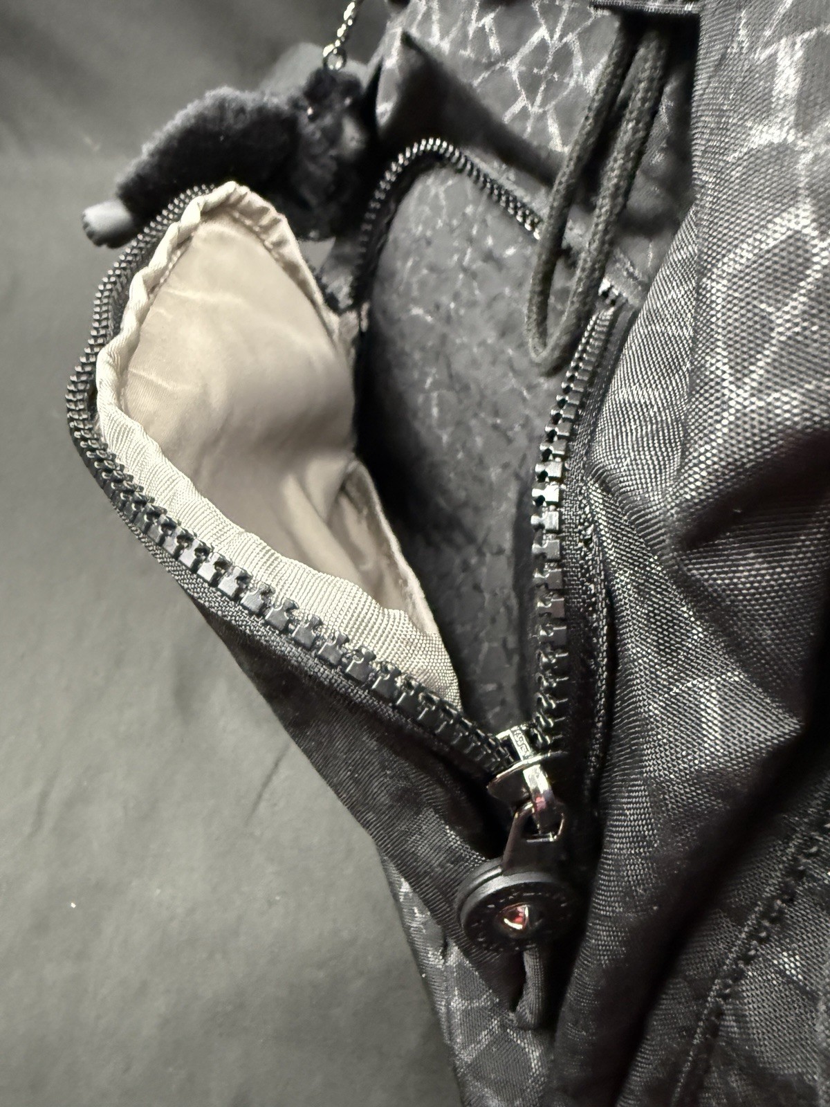 Kipling BlackNylon Mini Drawstring Backpack Front… - image 17