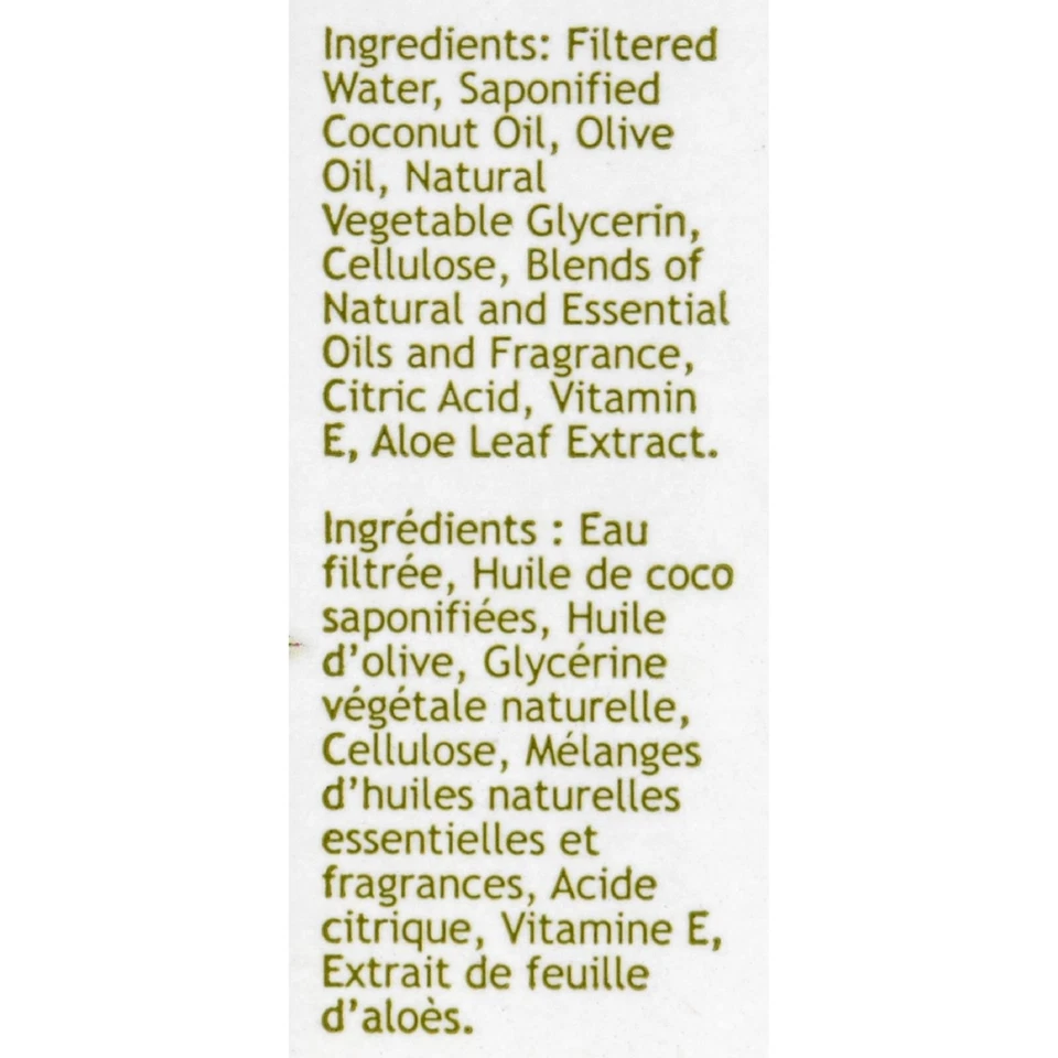 Agente de limpieza natural de la piel de 8 onzas lavado a mano té verde sur de Francia Foto 2 de 3