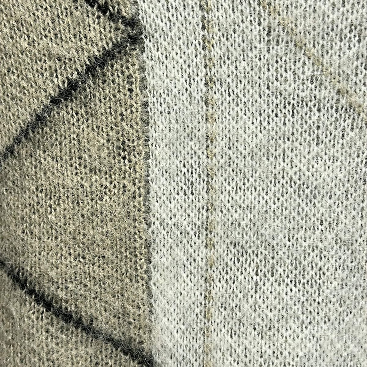 AMERI - Cream Gray Beige Dark Gray Women's Sweater - image 6