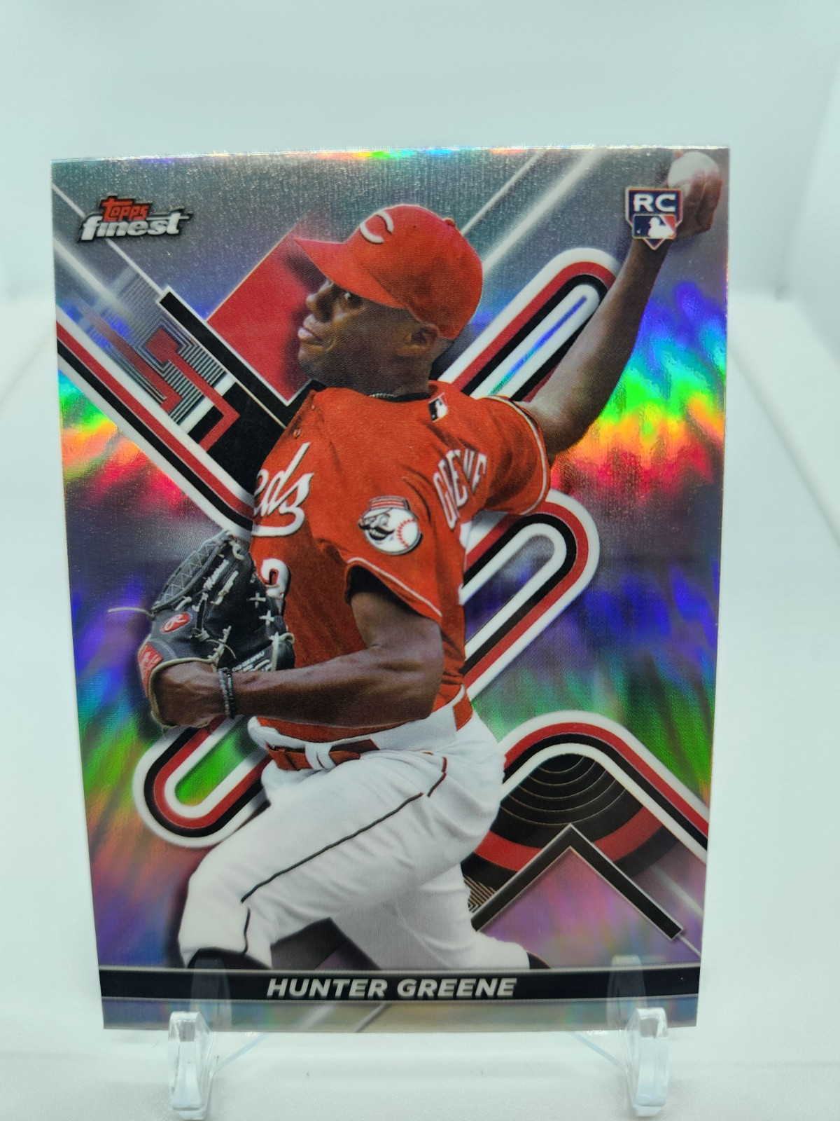 2022 Topps Finest Hunter Greene Silver Refractor Rookie RC #69 Reds Rookie