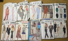 Lot Of 10 Vintage Sewing Patterns Women  s Separates Used/Unchecked