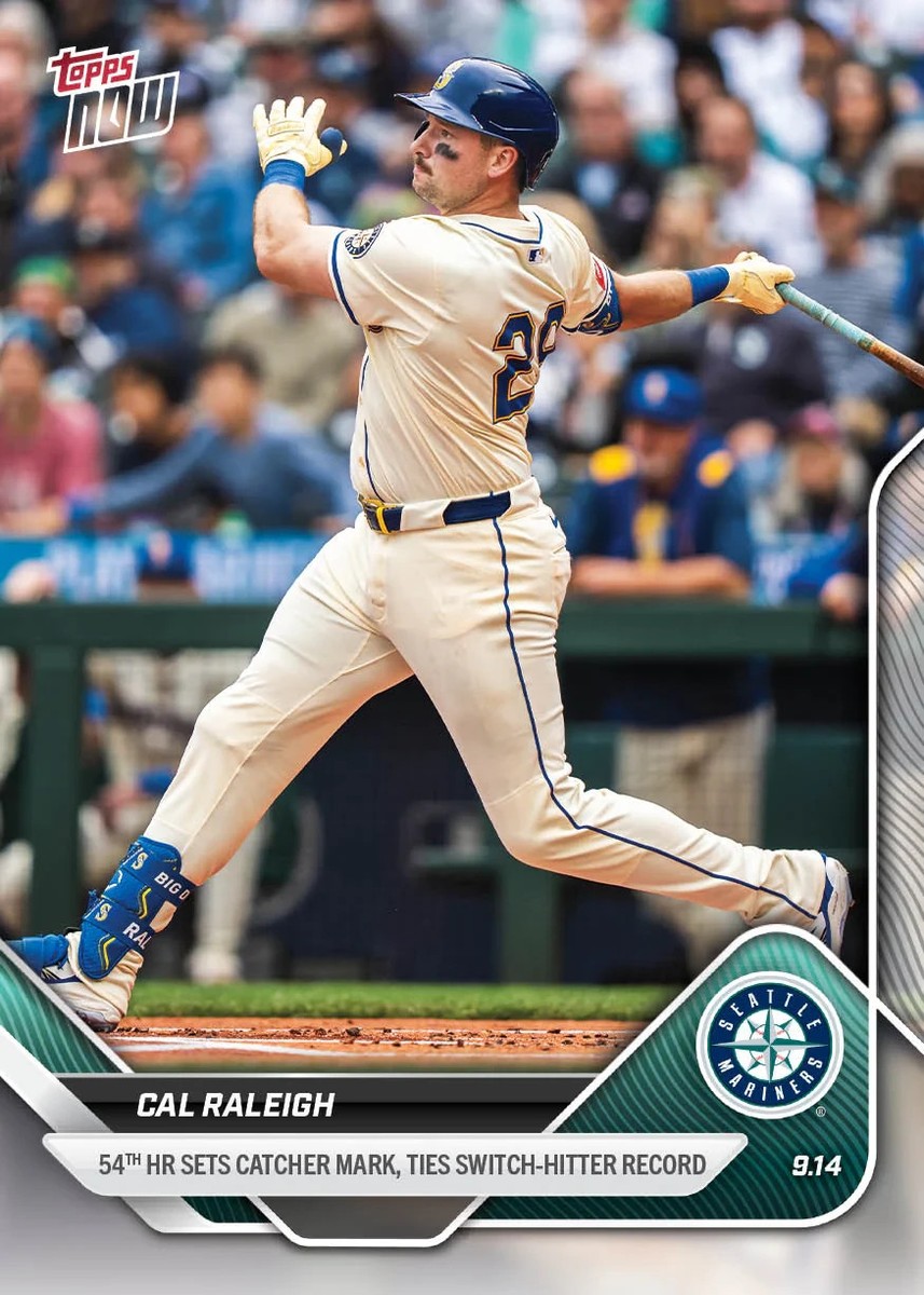 Cal Raleigh 54th HR Mariners 2025 MLB Topps NOW Card 715 | eBay