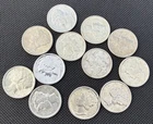 Lot of (12) 1943 Mercury Silver Dimes 11-P, 1-D, D and one P FSB, Uncirculated