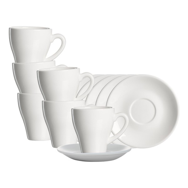 Ritzenhoff & Breker Bari Kaffeebecher Mit Untertassen 300 Ml 6Er Set FüR 6 Pers.-image