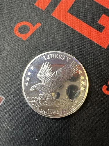 1985 Liberty American Double Eagle 1 Troy Oz .999 Fine Silver Round Ounce (B)