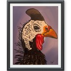 Guinea Fowl Art Print 8x10 Signed Giclee Suspicious Character Bird Wall Art Gift — photo 8