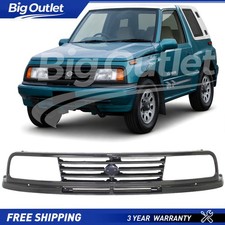 Front Upper Grille Painted Black Shell And Insert For 1989-1995 Suzuki Sidekick Front Upper Grille Painted Black Shell And Insert For 1989-1995 Suzuki Sidekick