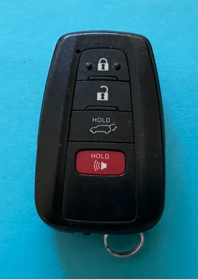 OEM 2022-23 TOYOTA HIGHLANDER LLAVE INTELIGENTE MANDO A DISTANCIA HYQ14FLA ~ LOGOTIPO HÍBRIDO AZUL!! Foto 2 de 4