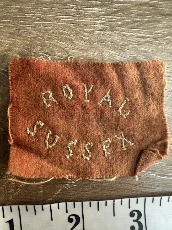 Royal Sussex Boer War Period Pagri Pugaree Sun Helmet Flash militaria - Image 2 of 4