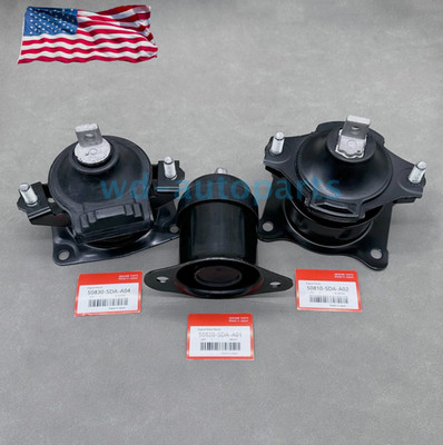 NEW 3PC Motor Mounts Set for 03-07  Accord 04-08 Acura TSX 2.4L Auto Trans
