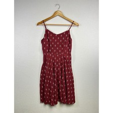 Old Navy Womens Red White Anchor Print Smocked Back Sundress Medium