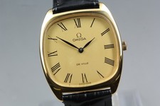 [Casi COMO NUEVO] Omega De Ville Cal.625 oro romano cuerda manual para hombre de JAPÓN