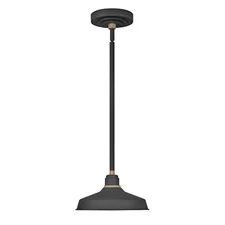 Hinkley Lighting 1 Light Foundry Outdoor Hanging, Textured Black - 10281TK