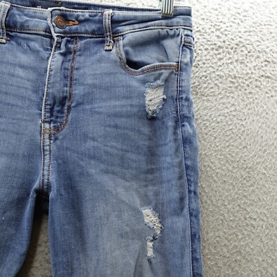 Hollister Jeans Women's 7S Blue Denim High Rise Super Skinny