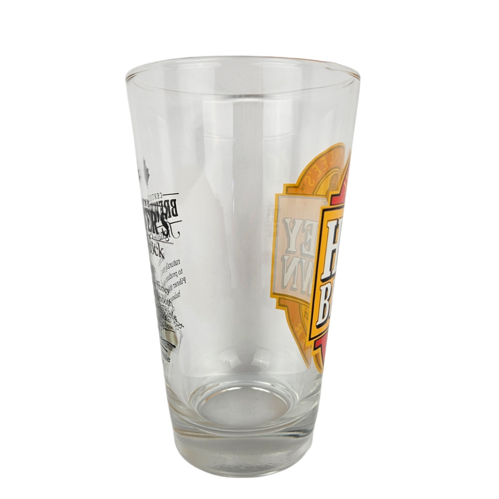 JW DUNDEE'S Original Honey Brown Extra Rich Lager Pint Beer Glass Brewing Brew