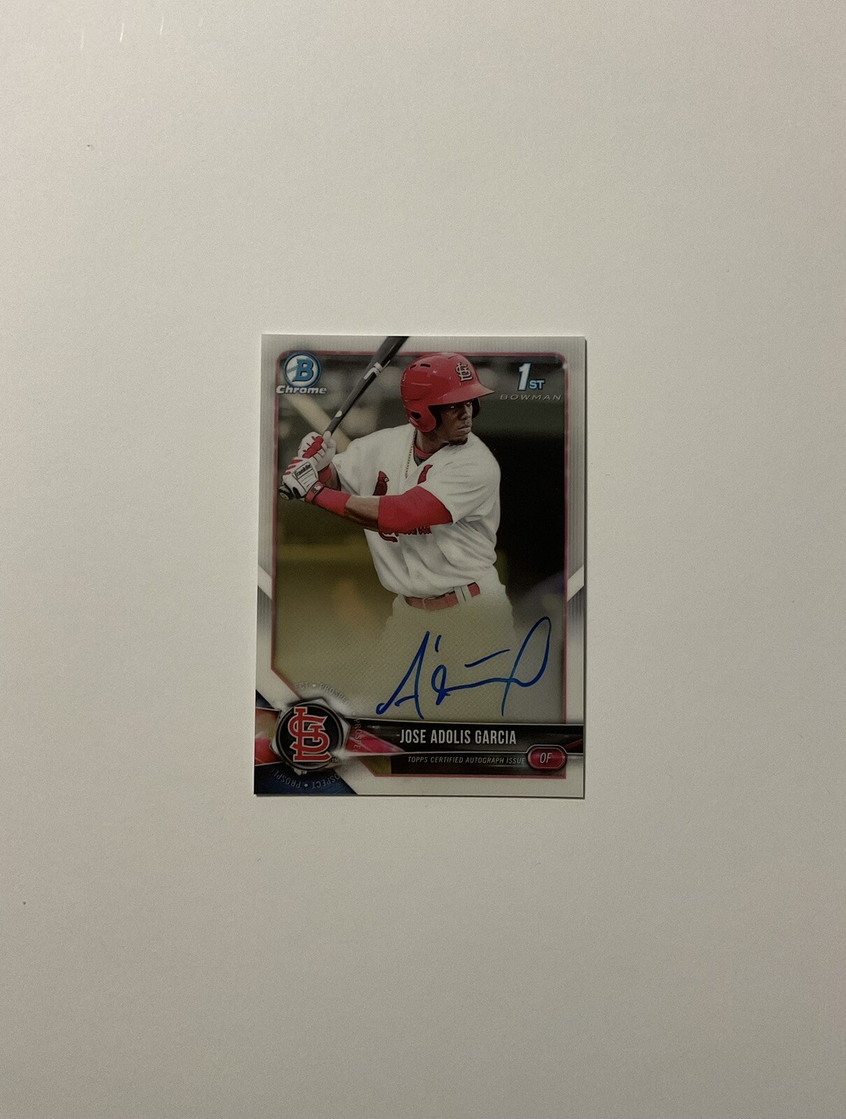 Adolis Garcia 2018 Bowman - Chrome Prospect Autographs #CPA-BW  (AU, RC)