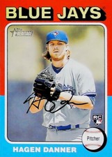 2024 TOPPS HERITAGE #495 HAGEN DANNER ROOKIE CARD TORONTO BLUE JAYS