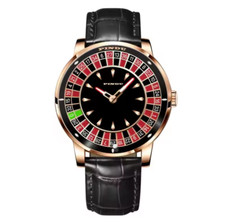 Watch Men Casino Roulette Wheel Natural Leather Luxury Style Rare Gift Pindu