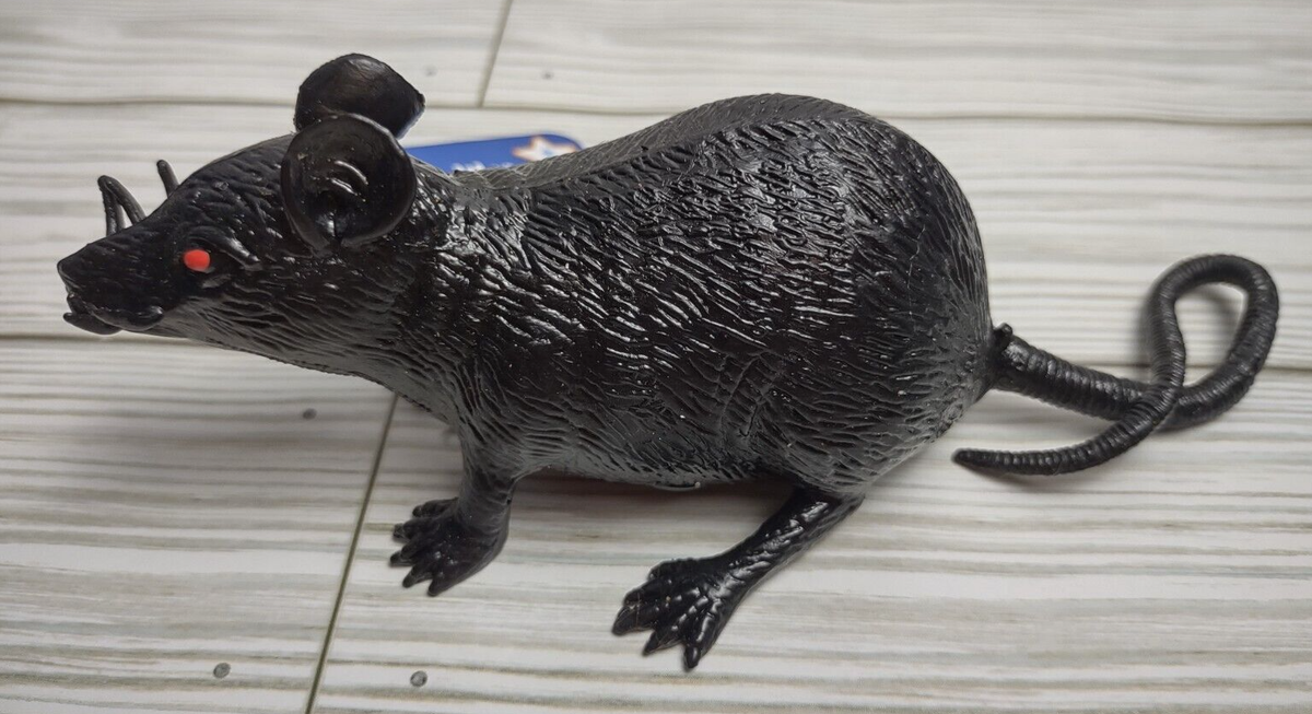 Rat Life Like Squishy Creature Stretchable Rodent Figure Toy