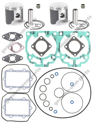 Ski-Doo Rev 600 HO Dual Ring Pistons Top End Rebuild Kit 72mm Std Bore 2004 2005