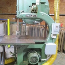 35.5" x 20" TANNEWITZ "GH" VERTICAL BAND SAW w/5 HP DIRECT MOTOR DRIVE - #30401