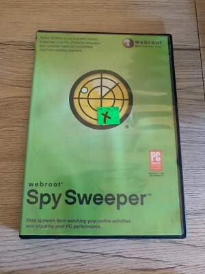 Spy sweeper webroot  tested VINTAGE PC SOFTWARE~ Shelf00K