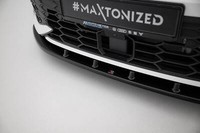 Front Ansatz V.1 FüR Vw Golf 8 Gti Gte R-Line Mk8 Facelift Schwarz Spoilerlippe