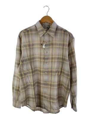 AURALEE 24AW AIRY WOOL CHECK SHIRT LONG SLEEVE SHIRT 3 WOOL GREY  