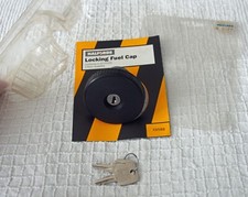 Vintage Halfords Black Plastic Locking Fuel Petrol  Cap Non Vented 2 keys New