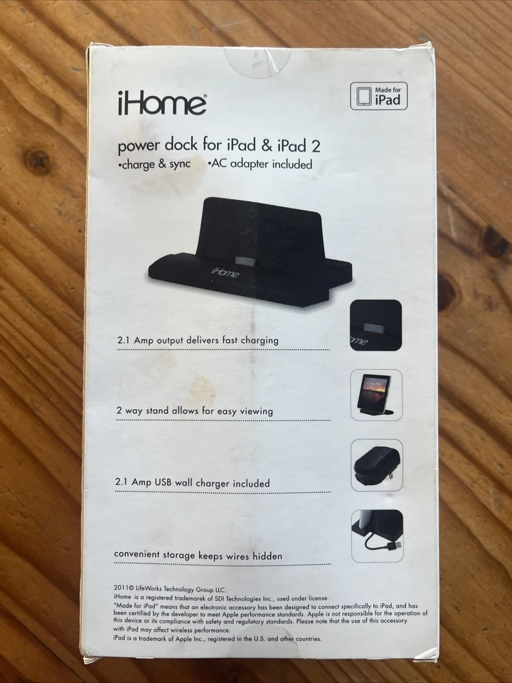 iHome Power Dock For iPad & iPad2  Model IH-IP2006 - Image 3 of 4