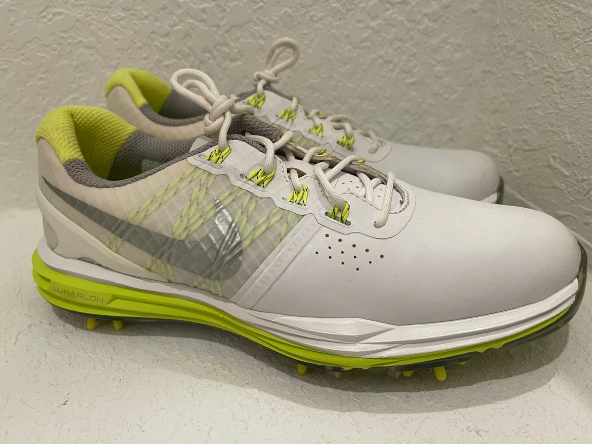 Nike Lunar Control 2015 Golf Shoes Womens White Green 704676 101 Sz 6 US