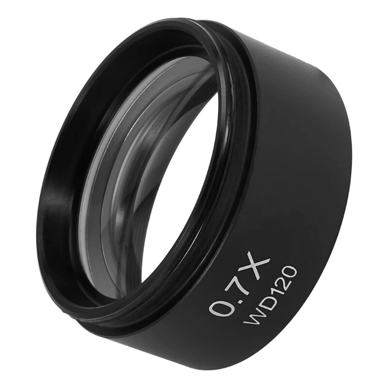 Barlow Lens WD120 0.7X Trinocular Stereo Microscope Auxiliary Objective