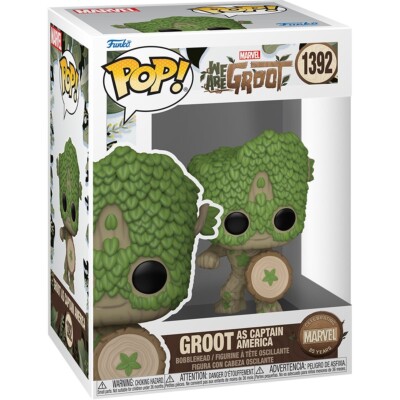 Funko Pop! MARVEL WE ARE GROOT - GROOT AS CAPTAIN AMERICA INSTOCK READY TO SHIP