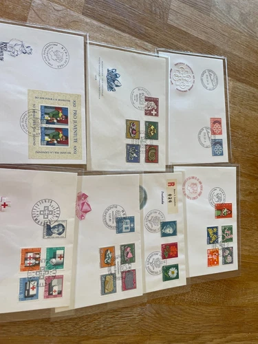 Switzerland 7 FDC covers mainly Pro Juventute/ Patria sets incl block