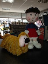 New Hand Knitted Florence And Dougal From The Magic Roundabout