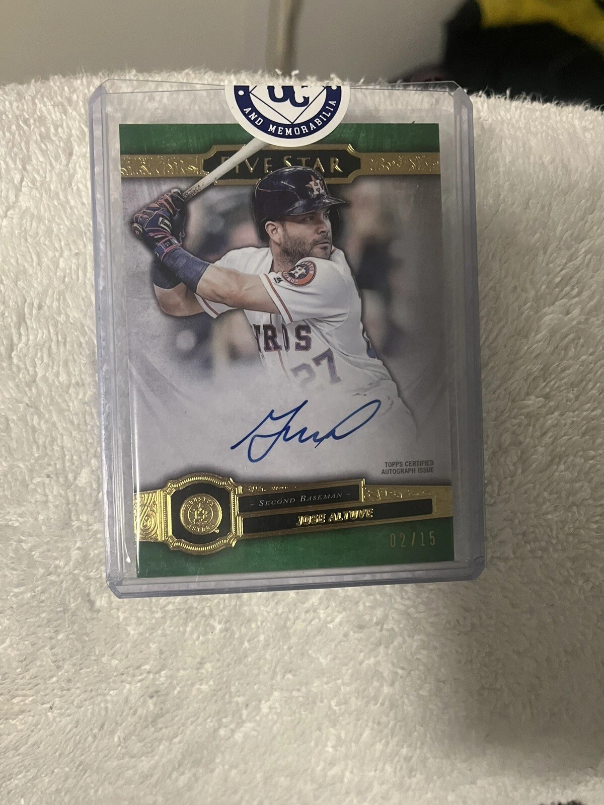 2021 Topps Five Star Autographs Green Jose Altuve /15