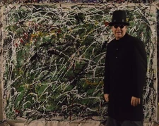 Jackson Pollock style￼ Canvas XL￼ Painting 81” X 62”Action Abstract￼, Modern