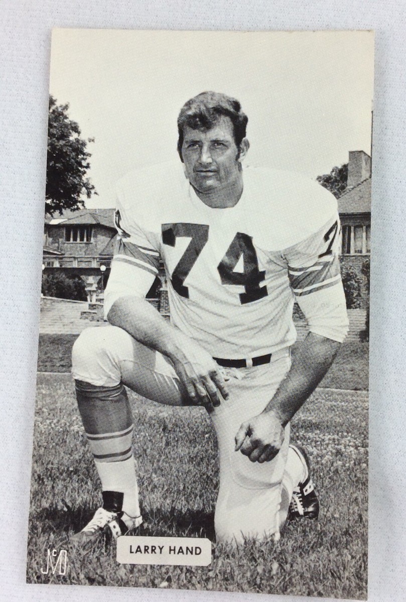 NFL 1960-70's Larry Hand, Detroit Lions J.D. McCarthy Football