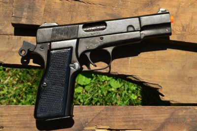 Non-Firing Denix Replica Browning HP Pistol - Prop Gun - FN Hi