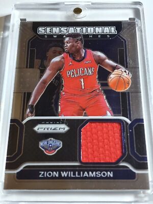 2021 Panini Prizm Zion Williamson #PATCH Game Worn Jersey - Ready