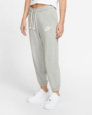 NWT NIKE Womens Gym Vintage Sport Casual Capri Sweatpants Pants gray - MEDIUM M