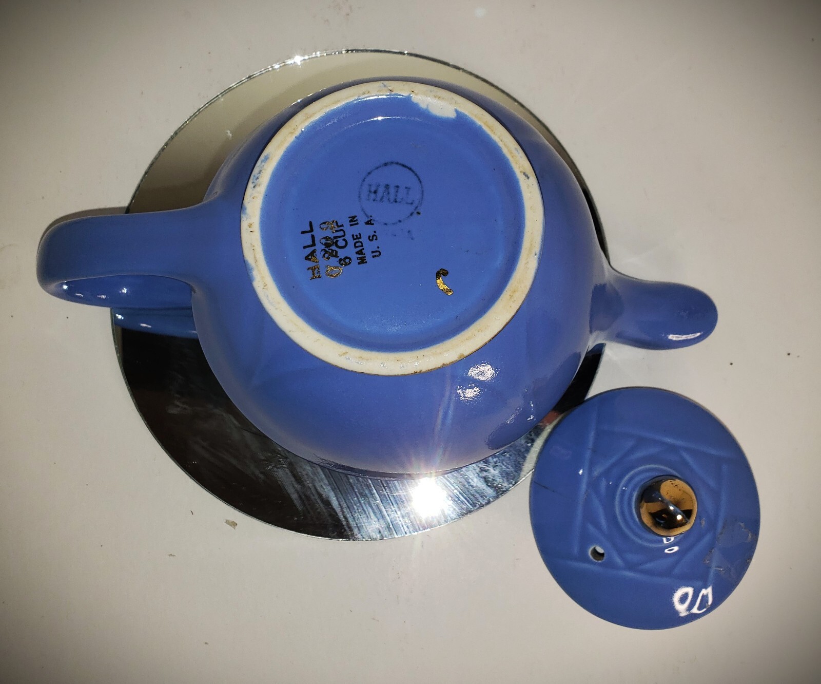 Vintage 1960s HALL China Co MID-CENTURY MODERN Aladdin Moderne Teapot EVA ZEISEL