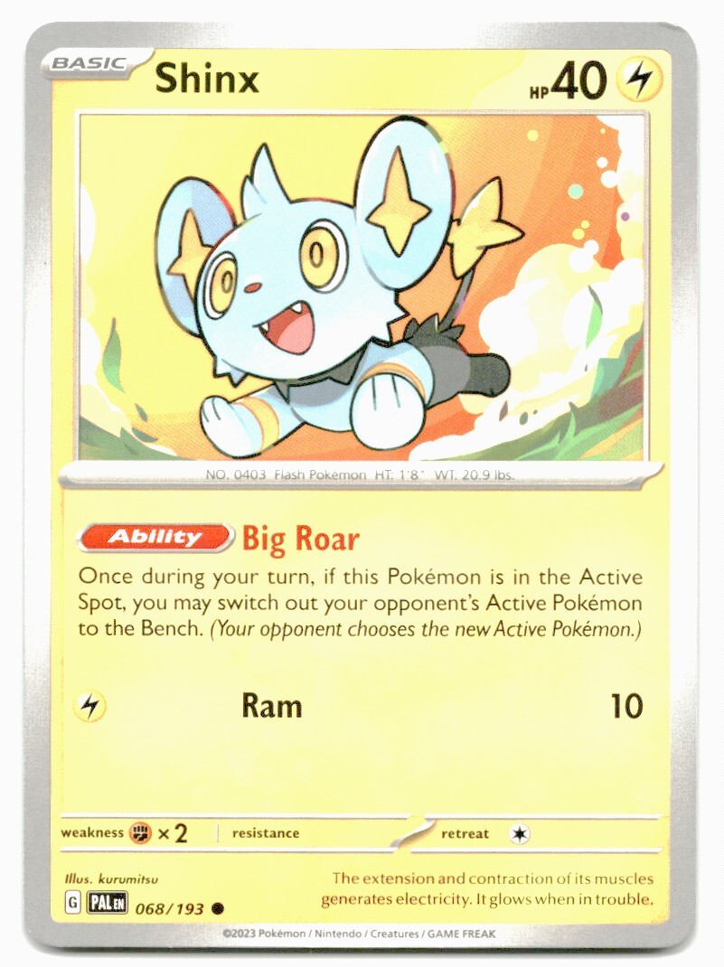 shinx pokemon card Pokemon Trading Card TCG Shinx #9