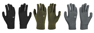 NIKE HERREN Knit Strickhandschuhe Wärme Strick Handschuhe Fingerhandschuhe 