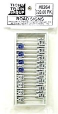 HO Scale Tichy Train Group 8264 Assorted Road Signs pkg 80 