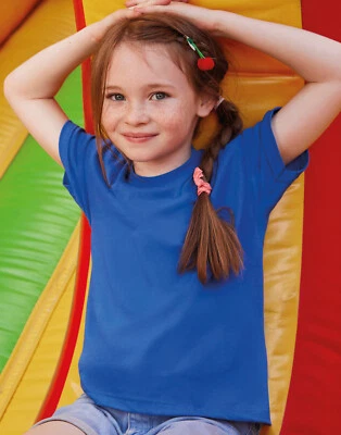 Fruit of the Loom Kinder Unisex TShirt Baumwolle Original Tee 21 Farben Rundhals